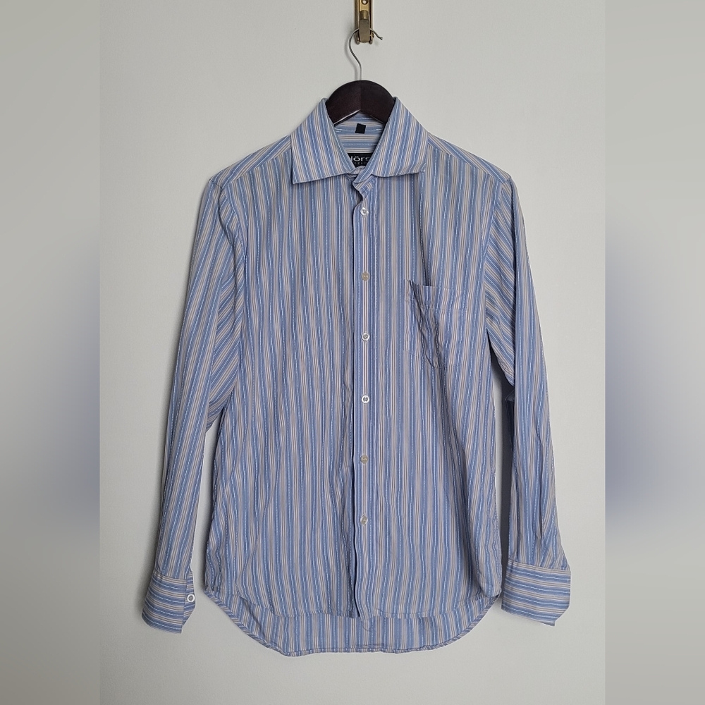 Men's Blue Striped Shirt